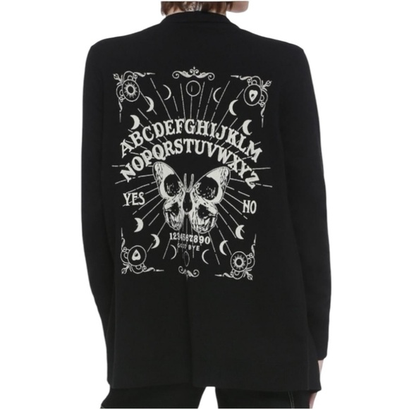 Hot Topic Sweaters - Hot Topic Spirit Board Open Cardigan Size Medium